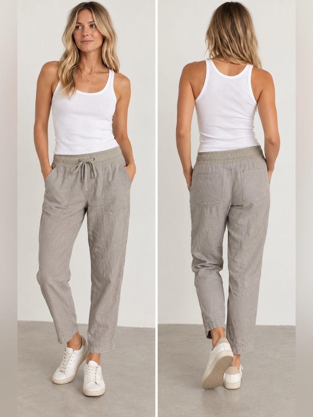 James Perse Standard Linen Straight leg Pants – Size 2 / US Medium